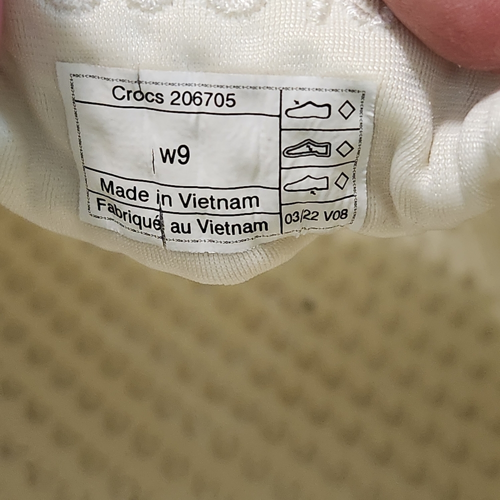 Crocs LiteRide 360 Pacer Sneakers Ivory Women's Size 9 Comfort Walking Shoes - Picture 9 of 10